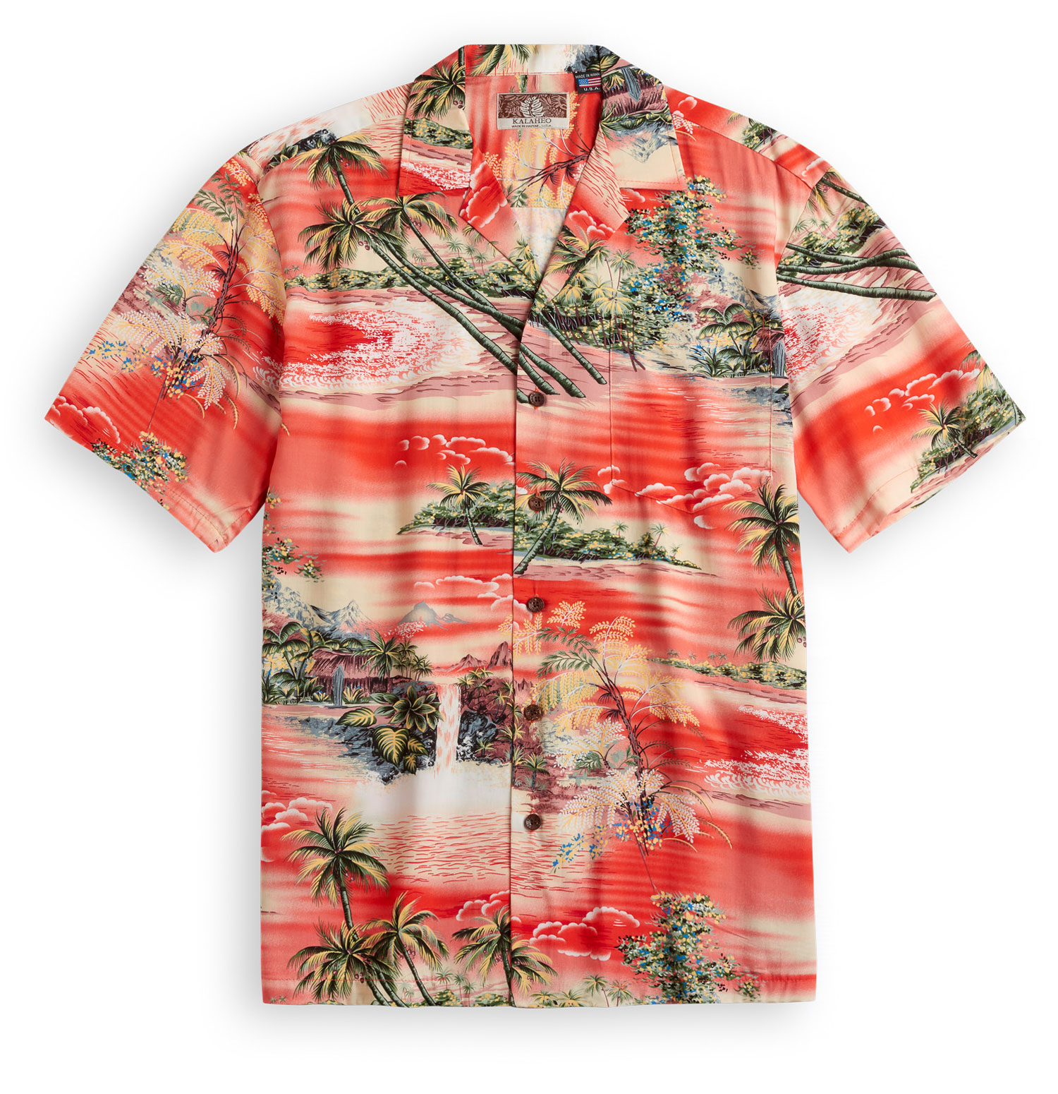 Fujiyama Sunset Hawaiian Shirt
