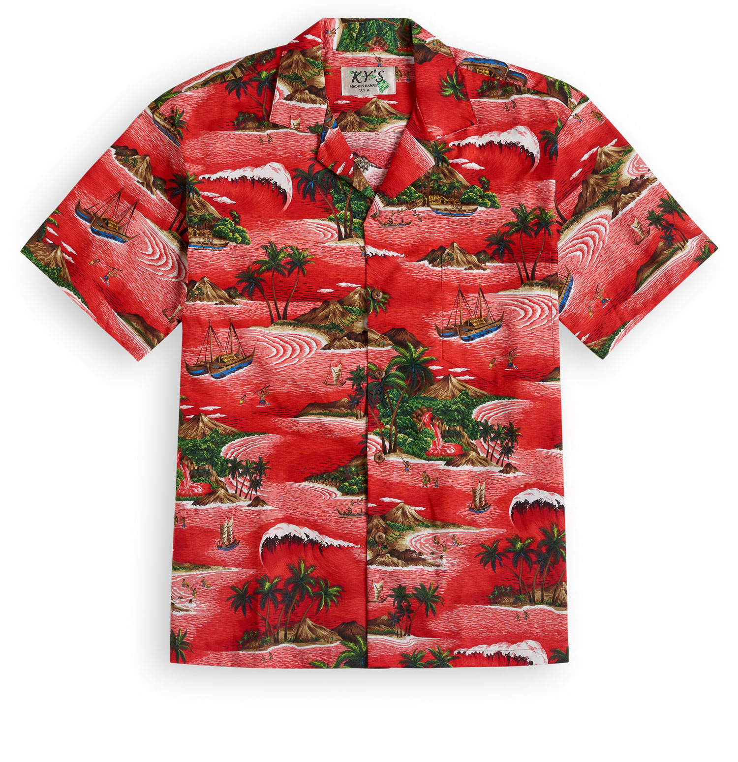 Kaihalulu Beach Hawaiian Shirt