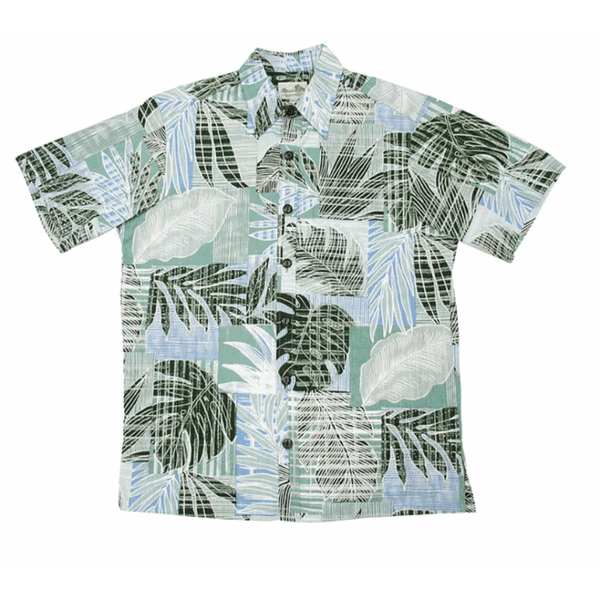 Monstera and Palm Leaf Hawaiian Shirt