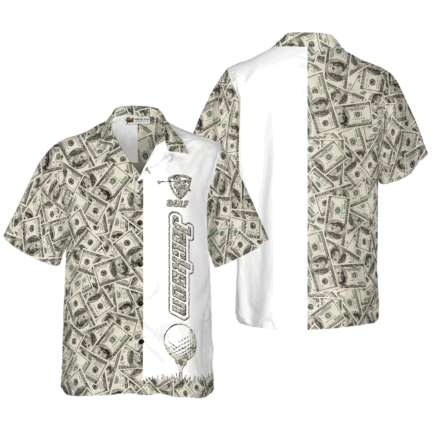 Personalized Dollar Golf Custom Hawaiian Shirt
