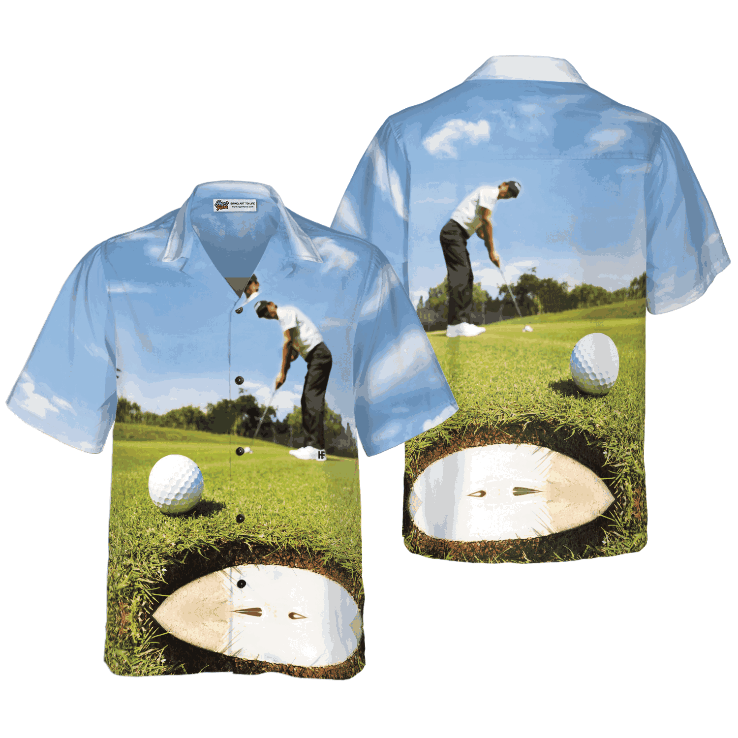 Photo Golfer Customize Photo Custom Hawaiian shirt