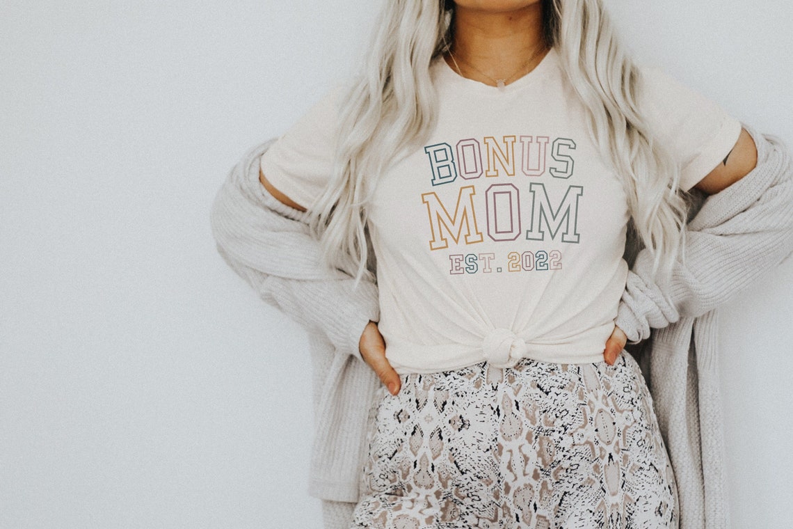 Retro Bonus Mom Est Shirt - Mom Established - Custom Year