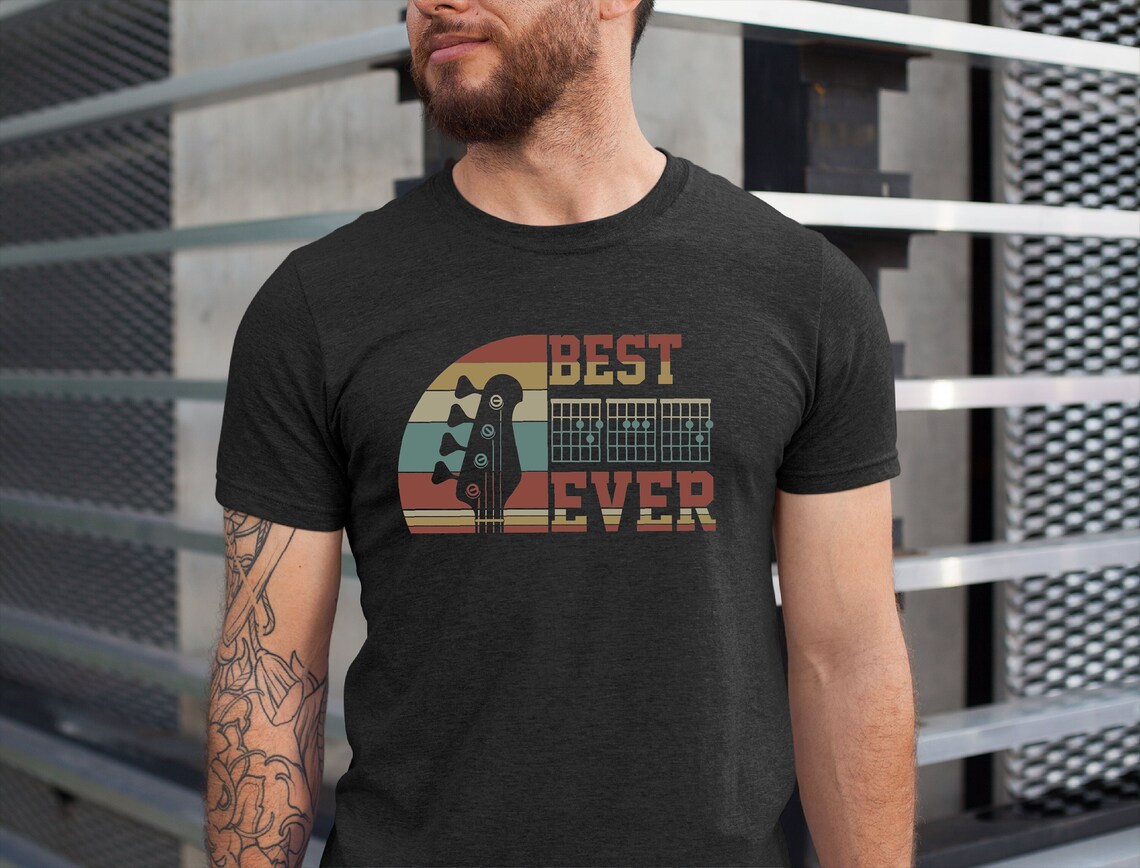 Best Guitar Dad Ever Shirt, Father's Day Gift Tshirt