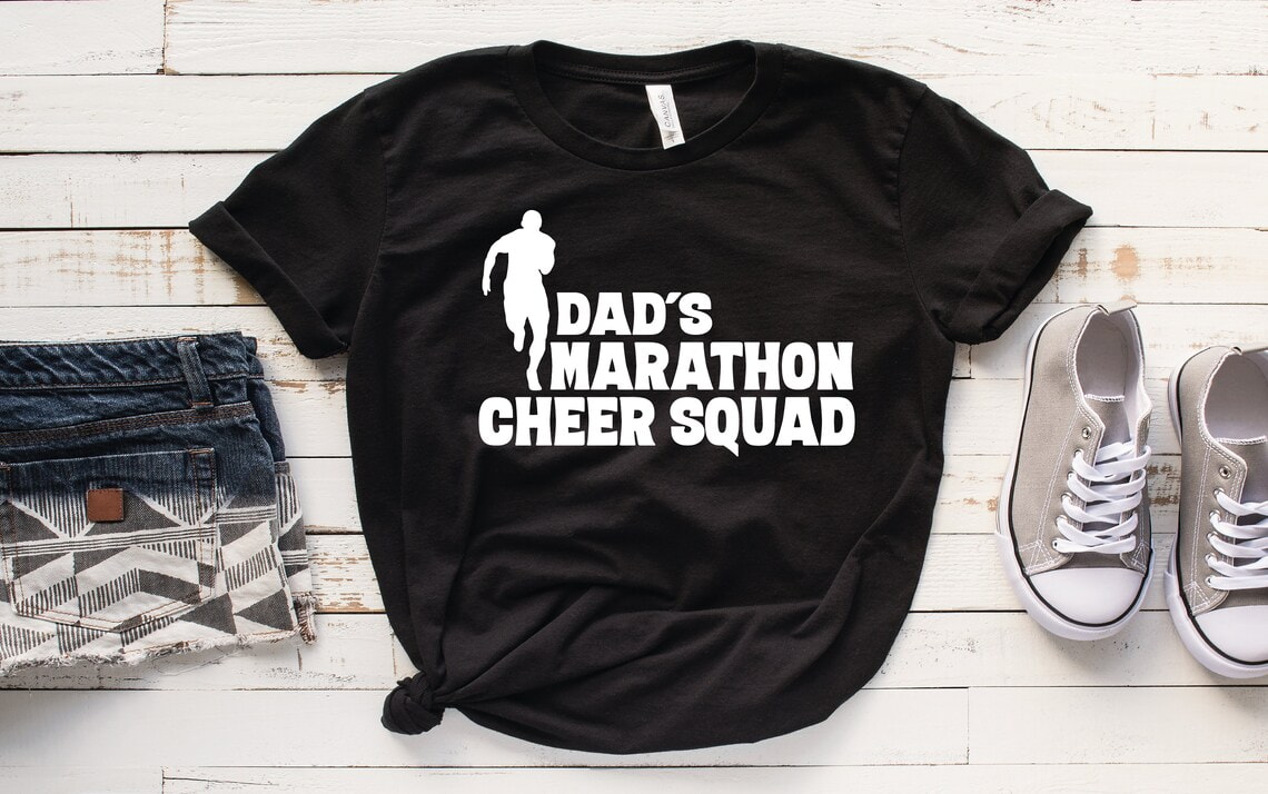 Dads Marathon Cheer Squad T-shirt