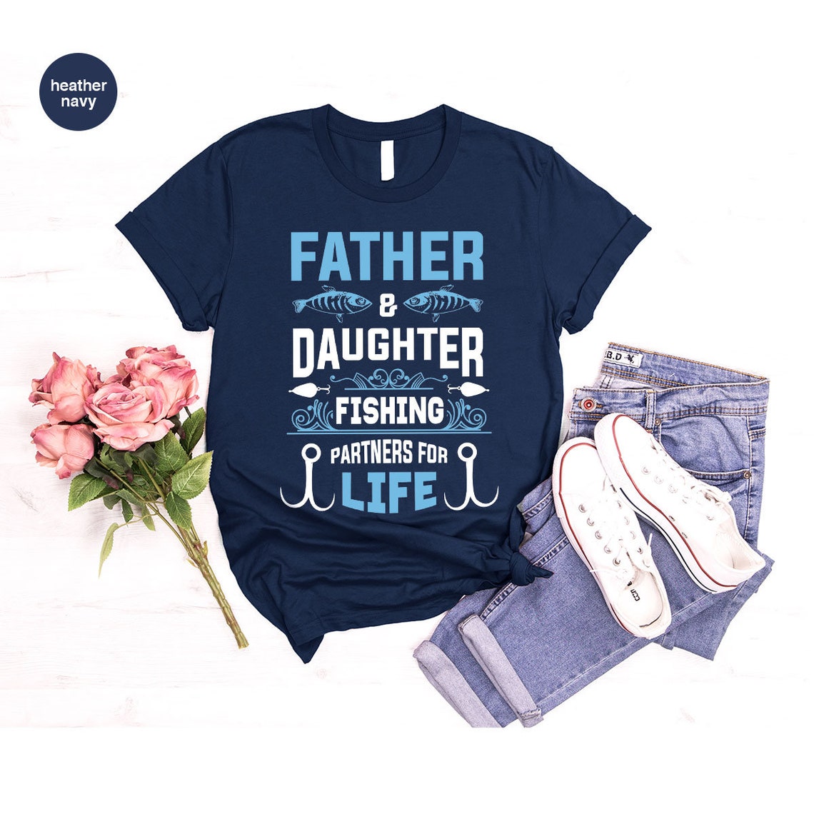 Father and Daughter Tshirts for Fishing Partners