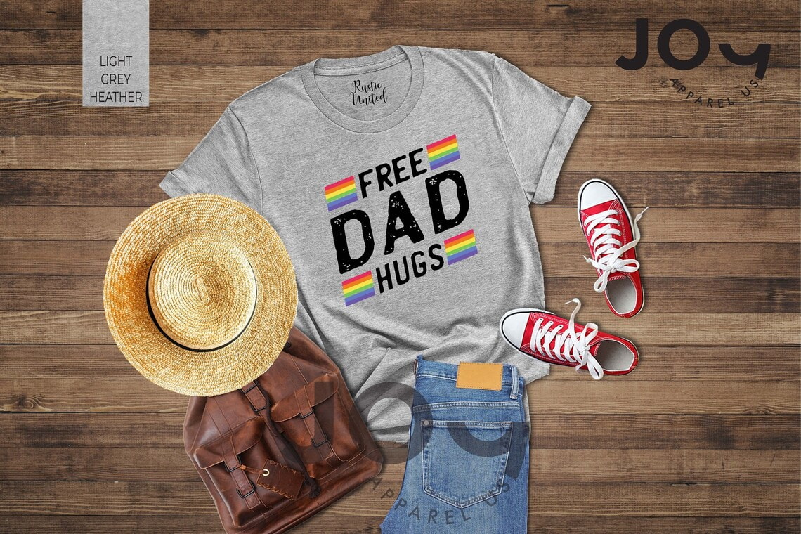 Free Dad Hugs Shirt, Proud Dad Pride