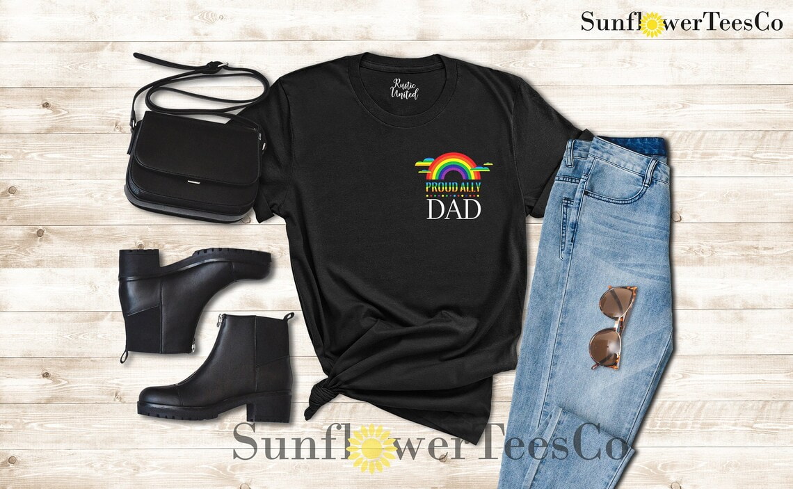 Pride Ally Dad Shirt, Pride Dad T-shirt