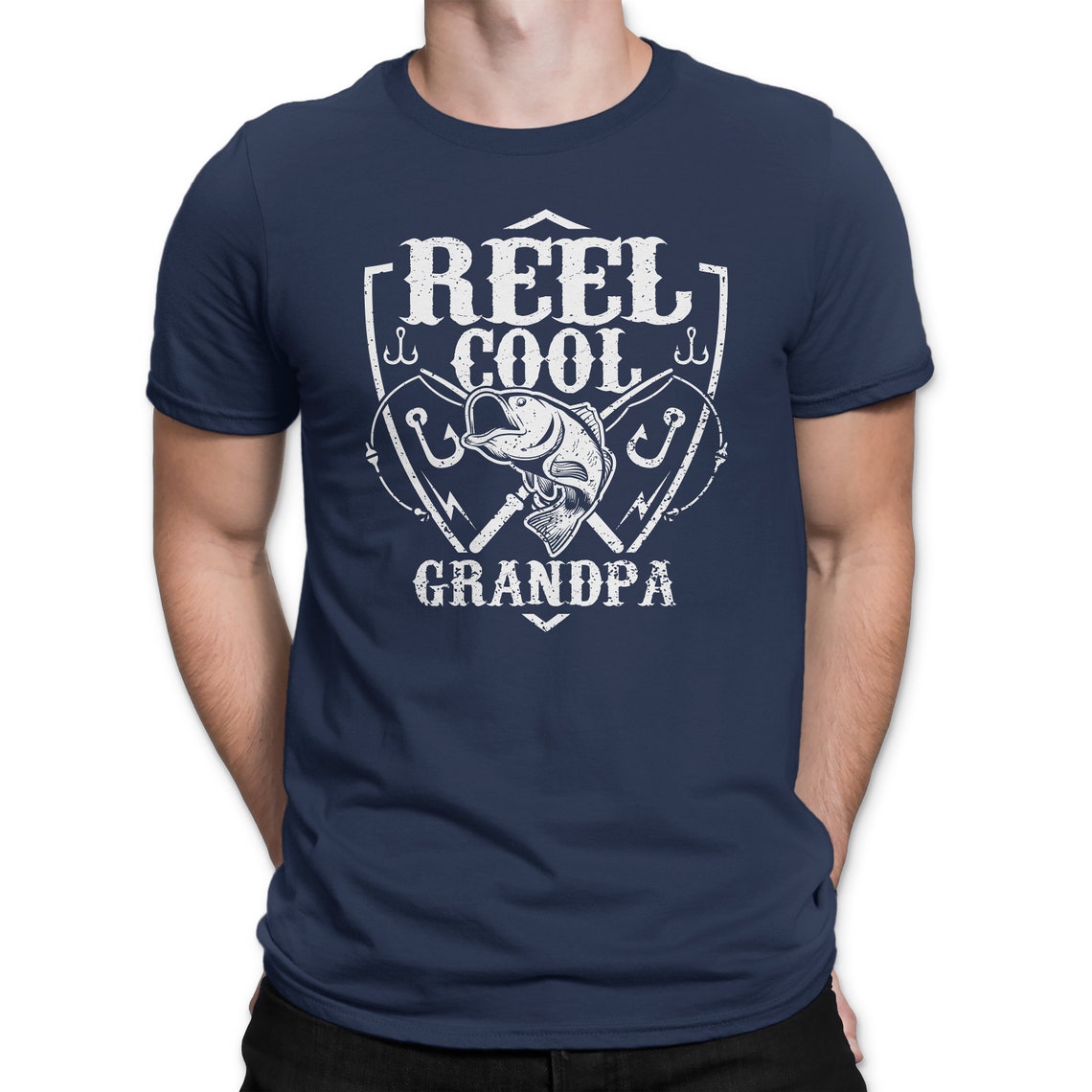 Reel Cool Grandpa T-Shirt. Grandpa Fishing Shirt