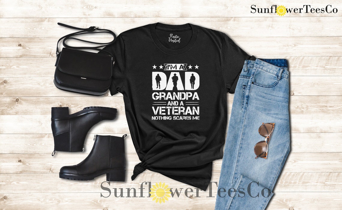 Veteran Grandpa Shirt, Fathers Day Gift